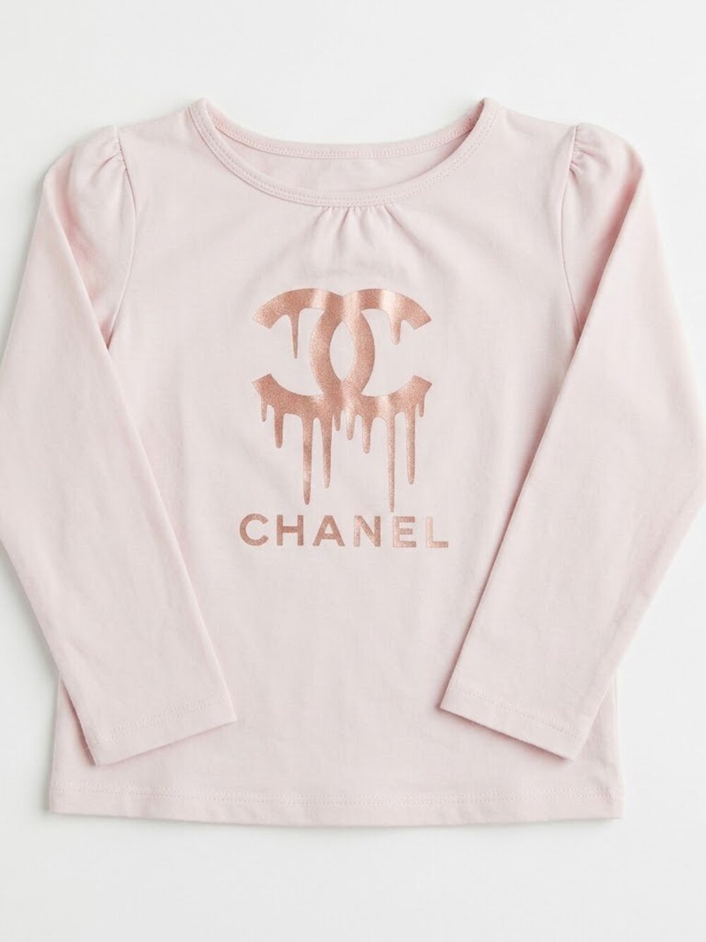 NEW Made to Order Pink Custom Youth Kids Long Sleeve Crew Neck